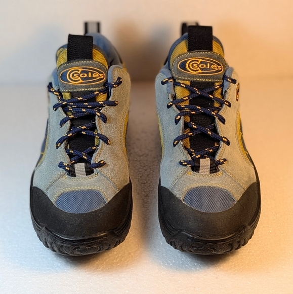 NWOB Cannondale Mountain Bike Shoes Womens 9.5 US Blue/Gold Comfortable Clipless - Picture 2 of 9